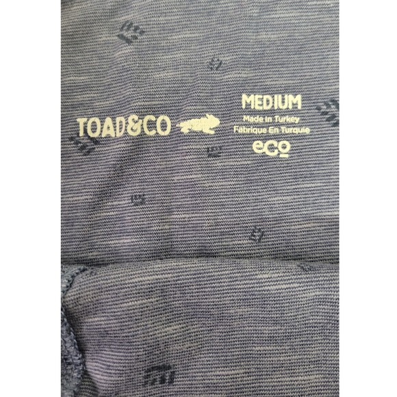 TOAD&CO Chaka Skirt Medium Blue Printed Tencel Organic Cotton Blend Skirt - Picture 4 of 9